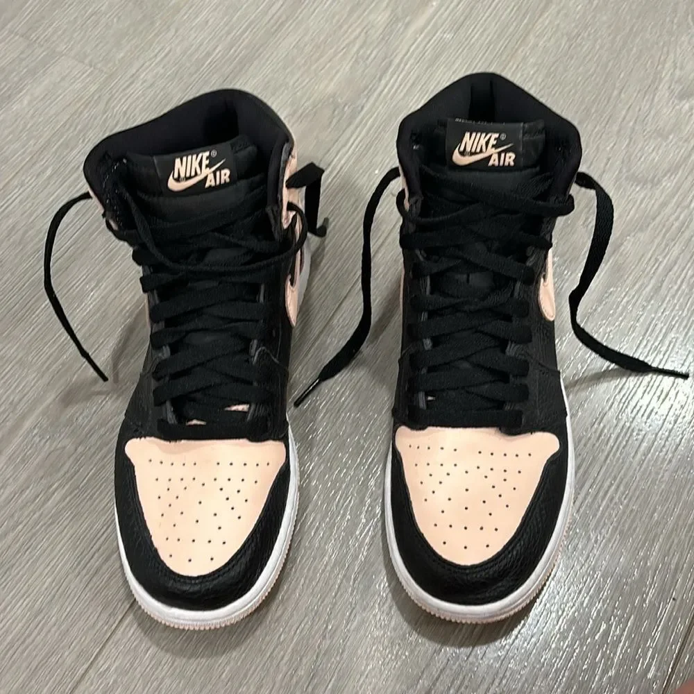 Jordan 1 black and pink crimson